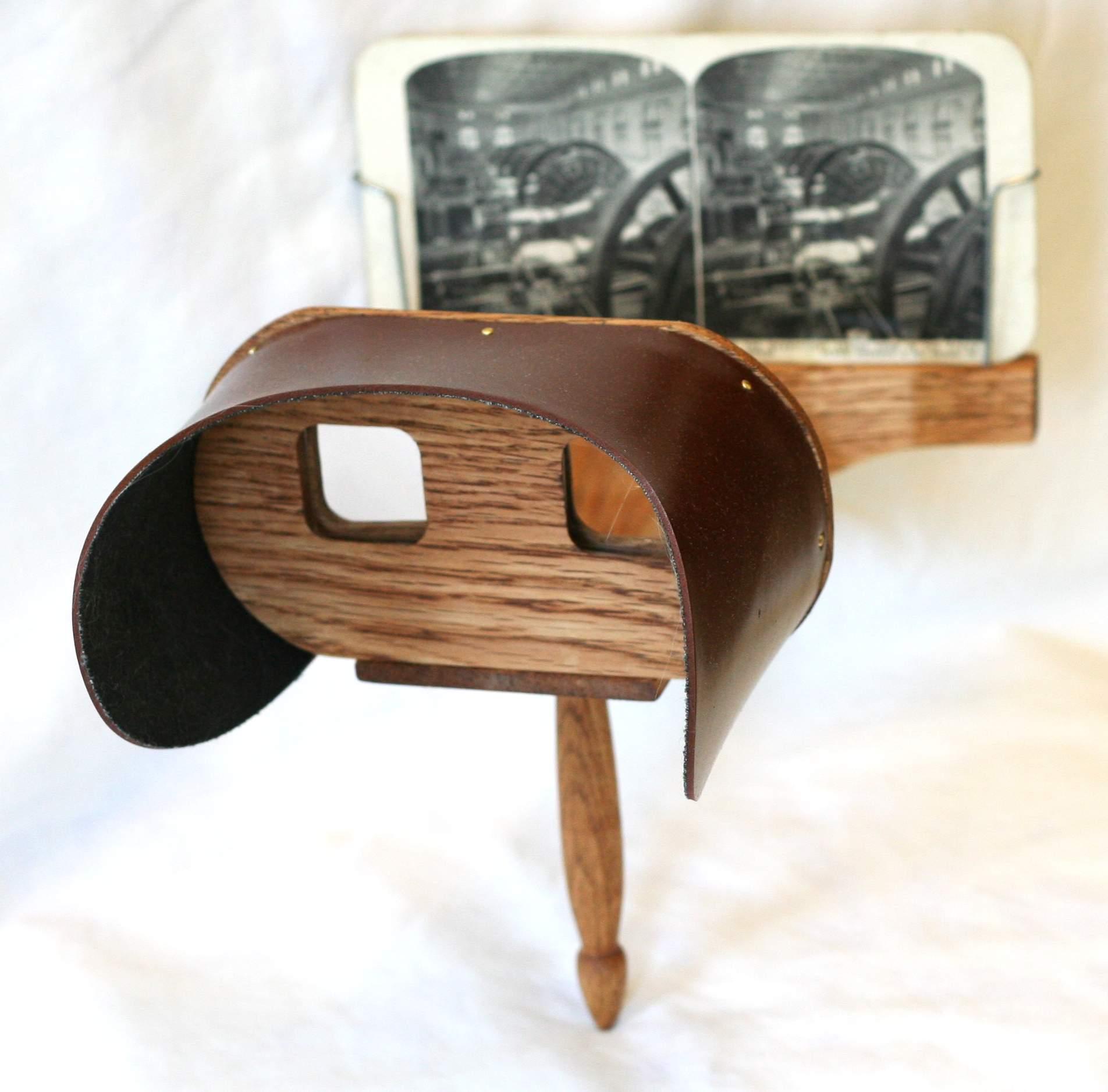 A Holmes handheld stereoscope