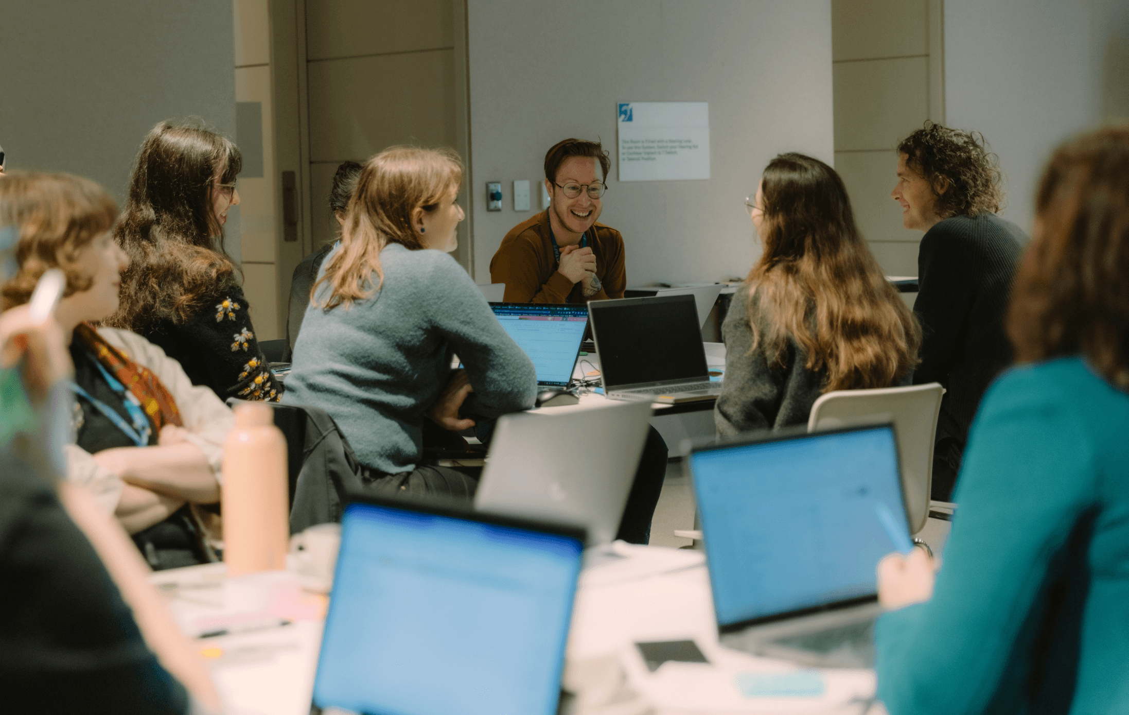 Photo of a smiling person centre of frame in a workshop group - Wikifest 2025, photo by Yeoseop Yoon